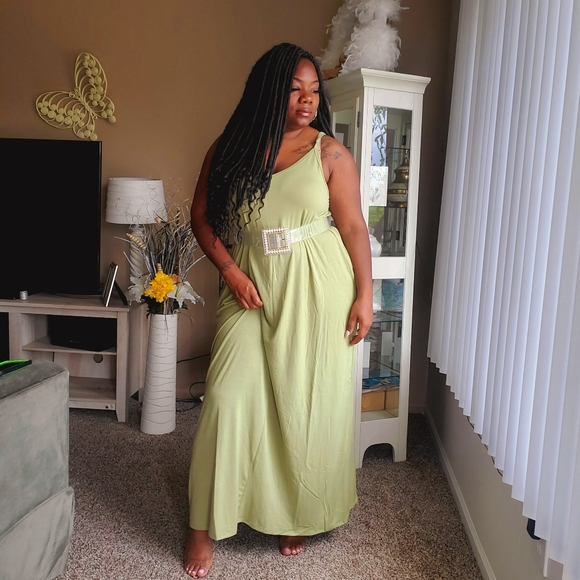 Sage Plus Size Maxi Dress - Picture 2 of 2